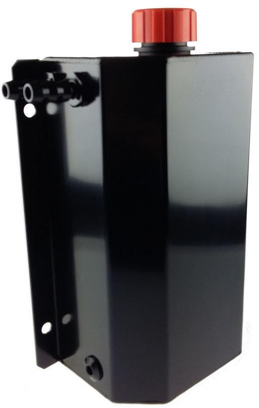 Zwart Alu Olie Catchtank met inhoud van 2 liter