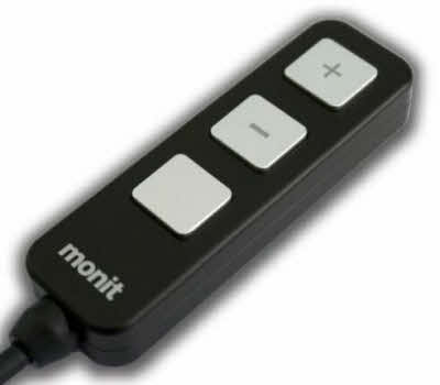remote met 3 knoppen voor Monit G200+