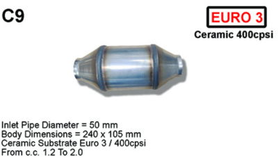 400 cellen Keramische Kat 50mm Euro 3