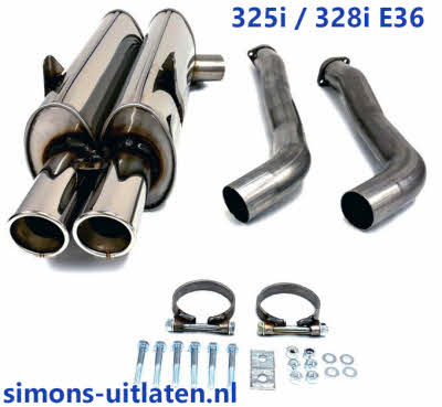 E36 325i en 328i Sportuitlaat Simons
