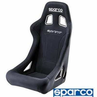 FIA Sparco sprint sportstoel (zijbevestiging) FIA Zwart