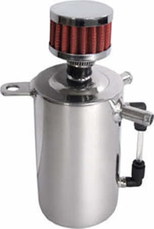 QSP aluminium olie catchtank 0.5L met filter