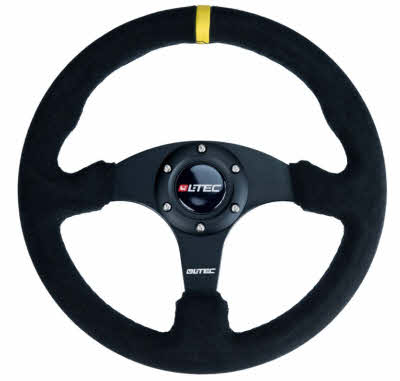 330mm suede sportstuur vlak