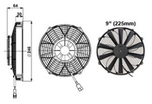 highpower 225mm ventilator