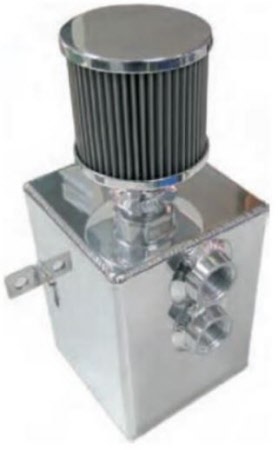 oil-catchtank 2 liter zilver