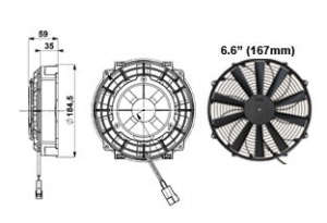 slimline 167mm ventilator