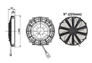 slimline 225mm ventilator