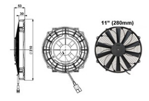 slimline 280mm ventilator