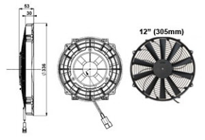 slimline 305mm ventilator